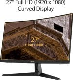 ASUS TUF Gaming VG27VH1B 27” Curved Monitor, 1080P Full HD, 165Hz (Supports 144Hz), Extreme Low Motion Blur, Adaptive-sync, FreeSync Premium, 1ms, Eye Care, HDMI D-Sub, BLACK - Image 3