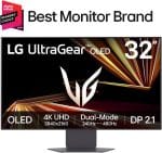 LG 32GX870A-B 32-inch Ultragear 4K UHD (3840 x 2160) OLED Gaming Monitor, Dual-Mode, 240Hz, 0.03ms, NVIDIA, AMD FreeSync Premium Pro, VESA DisplayHDR True Black 400, USB Type-C, DP2.1, Black - Image 3