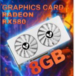 MOUGOL AMD Radeon RX580 8GB Video Graphics Card with 256 Bit GDDR5 PCI Express x 16 3.0 Equipped with Freeze Dual Fans for Working Gaming GPU - Image 3