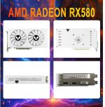 MOUGOL AMD Radeon RX580 8GB Video Graphics Card with 256 Bit GDDR5 PCI Express x 16 3.0 Equipped with Freeze Dual Fans for Working Gaming GPU - Image 4