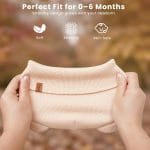 Konssy 4 Pack Baby Winter Hat with Bear Ears, Warm Rib Baby Knit Beanie for Newborns & Infants, Cozy Hat 0–6 Months - Image 4