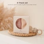 Konssy 4 Pack Baby Winter Hat with Bear Ears, Warm Rib Baby Knit Beanie for Newborns & Infants, Cozy Hat 0–6 Months - Image 5