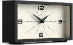 JONES CLOCKS® Odeon Desk Clock | Modern Rectangular Design | Black | Stylish Retro Look for Shelf, Table, Mantel or Bedside - Image 3