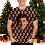 Custom T Shirts with Faces on Them Add Your Own Customized Text Name Photo Personalized Custom Tshirt Tee for Man Woman - Image 3