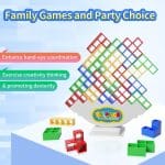 48 Pcs Game Gifts, Balance Stacking Blocks Game，Perfect for Family, Parties, Travel,Boys Girls Gifts，Novelty Toy Gift for Kids or Friends - Image 3