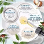 Plexaderm Dual Action Repair 1% Retinol Neck Cream. Anti Aging Cream with Retinol, Bakuchiol, and Hyaluronic Acid to Fight Wrinkles, Neck Lines and Crepey Skin, 1 fl. oz. - Image 3