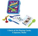 Spoons in a Case, Card Games for Kids - Spoons Game, Fun Family Games for Kids and Adults, Game Night, Travel Games, 3-6 Players, Ages 7+ - Image 4