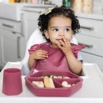 Tiny Twinkle Mess Proof Baby Bibs for Eating – Waterproof, Wipeable Toddler Bibs with Pocket – Baby Food Bibs for Girls & Boys(3 Pack,Unicorn) - Image 4