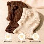 Baby Winter Hat Bear Ears Beanie, Soft Knit Balaclava for Baby Boys & Girls, Warm Infant Toddler Hat for 0–6 Months - Image 5