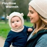 Baby Winter Hat Bear Ears Beanie, Soft Knit Balaclava for Baby Boys & Girls, Warm Infant Toddler Hat for 0–6 Months - Image 6