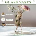 40pcs Glass Vase for Centerpieces, 4,6,7.5,8,10 inch Tall Clear Cylinder Flower Vase Bulk Floating Candle Holder for Wedding Table Home Décor and Party - Image 4