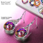 Kate Lynn "Rise From the Ashes" Phoenix Earrings, Sterling Silver Dangle Earrings with Crystals from Austria, Birthday Gift with Jewelry Box, Symbol of Luck and Renewal - Image 3