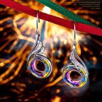 Kate Lynn "Rise From the Ashes" Phoenix Earrings, Sterling Silver Dangle Earrings with Crystals from Austria, Birthday Gift with Jewelry Box, Symbol of Luck and Renewal - Image 4