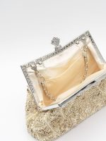 Vintage floral leaf beads sequins evening bag Elegant Clutch for Women for Brides, Proms, Parties, and Formal - Image 4