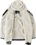 SCODI Men's Flannel Shirt Jacket Fleece Sherpa Lined Plaid Jackets Coat Full Zip Up Hoodie Winter Outwear - Image 3