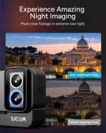SJCAM SJ20 Ultra Night Vision & 4K Action Cam,8H Power,4K Dual Lens,154° Wide-Angle FOV,Low-Light Motion,Super Stabilization,8X Zoom,30M Underwater Camera for Snorkling,Surfing,Diving,Camcorders - Image 3