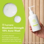 humane Benzoyl Peroxide Acne Body Wash - 10% Maximum-Strength Face, Skin, Butt, and Back Acne Treatment - 8 Fl Oz - Dermatologist-Tested Non-Foaming Acne Face Wash Cleanser - Vegan, Cruelty-Free - Image 3