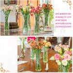 7pcs Glass Cylinder Vases for Centerpieces - 10 Inch Tall Glass Vases for Flower, Clear Flower Vase Bulk Floating Candle Vase for Table Centerpiece Wedding Home Décor - Image 4
