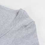 PALINDA Women's Short Sleeves Ribbed Fitted Shirt Basic V Neck Slim T Shirt Tops - Image 3