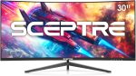 Sceptre New Curved 30-inch Gaming Monitor 200+Hz FreeSync Build-in Speakers 2560 x 1080p HDMI x2 DP x2 Machine Black 2026 (C305B-200UN Series) - Image 3
