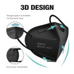 LEMENT KN95 Face Masks 100 Pack,5-Ply Breathable Cup Dust Disposable Masks For Adult,Teenager - Image 3