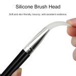 Silicone Face Mask Brush Applicator Set - Black, 4 Pcs with 2 Styles for Facial Mud, Clay Mask, DIY, Modeling Mask, Body Lotion, and BB CC Cream - Image 6