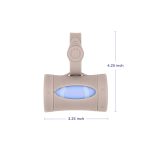 Ubbi Retractable On-the-Go Bag Dispenser for Baby Travel, Diaper Bag Accessory Must Have for Newborns, Helpful Baby Accessory, Taupe - Image 3