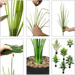 Artificial Plants in Pots Large Fake Tree Floor Faux Tropical Plants Decorative Greenry House Potted Tall for Home Office Living Room Decor Indoor Garden Outdoor (80cm Tropical Banana) - Image 7