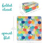 Infantino Foldable Soft Foam Play Mat, Baby Play Mat for Tummy Time & Floor Play, Lightweight, Easy to Store, Wipeable, Multicolor - Image 3