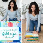 Infantino Foldable Soft Foam Play Mat, Baby Play Mat for Tummy Time & Floor Play, Lightweight, Easy to Store, Wipeable, Multicolor - Image 4