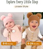 FURTALK Baby Beanie Infant Newborn Toddler Winter Hat Double Pom Pom Warm Knit Cap for Girls Boys - Image 5