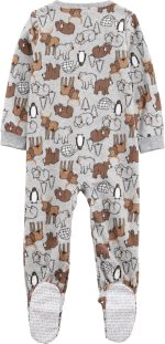 Simple Joys by Carter's baby-boys Loose-Fit Flame Resistant Fleece Footed Pajamas - Image 3
