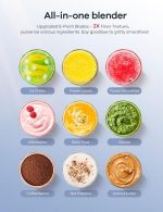 Ganiza Blender for Smoothies, 14 Pcs Smoothie Blender for Kitchen, Max 1300W Portable Blenders for Shakes Ice Crushing Grinding & More with 2 X 37 oz, 23 oz Cups, Perfect for Home & On - the - Go - Image 3