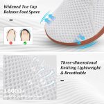 Womens Walking Shoes Comfortable Wide Diabetic Shoes Adjustable Zero Drop Edema Shoe Breathable Neuropathy Nursing Shoes Casual Wide Width Sneakers - Image 3