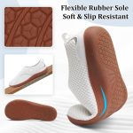 Womens Walking Shoes Comfortable Wide Diabetic Shoes Adjustable Zero Drop Edema Shoe Breathable Neuropathy Nursing Shoes Casual Wide Width Sneakers - Image 4