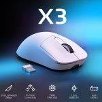 ATTACK SHARK X3 Wireless Gaming Mouse, 49g Ergonomic Computer Mouse, Triple Modes PAW3395 26K DPI Optical Sensor, 200h Battery Life, Programmable Buttons, Gaming Accessories for PC/Laptop/Mac (White) - Image 3