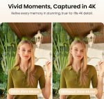 Xtra Muse, Vlogging Camera with 1'' CMOS & 4K/120fps Videos, Pocket Camera with 3-Axis Gimbal Stabilizer, Fast Focusing, Face/Object Tracking, Digital Video Camera for Photography, Digital Camera - Image 3