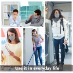 Wecolor 100 Pcs Disposable 3 Ply Earloop Face Masks, Suitable for Home, School, Office and Outdoors (Gray) - Image 5