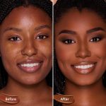 Mushroom Head Air Cushion CC Cream - BB Cream Face Makeup Foundation for Mature Skin Moisturizing Concealer Brighten Long-Lasting, Even Skin Tone for All Skin Types (Deep) - Image 3