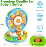 Duchong Learning Toy for Kids 1 2 3 Year Old Boys Girls, Spin and Sing Alphabet Zoo with Sounds, Interactive Educational Toys for Toddler 2-3, First Christmas 1st Birthday Gifts Toy - Image 3