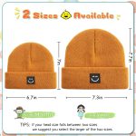 Baby Beanie Hat 3 Packs with Cute Smiley Face, Toddler Girls Boys Baby Hats Winter, Kids Winter Hat Cold Weather - Image 3