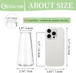 Glasseam Clear Flower Vases for Centerpieces: Modern Glass Vase Set of 12 for Wedding Party Centerpiece Home Table Decor 5.5In Small Bud Vases for Flowers Rose Tulip Stems - Image 3