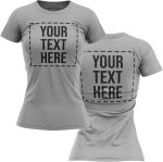 Custom Shirts for Men, Women and Kids, Customized Tshirts, Customize Your Own Shirts, Personalized Front and Back Printing Black - Image 5