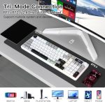 Wireless Gaming Keyboard with Smart Display & Knob Control, Tri-Mode BT5.0/2.4GHz/Type C RGB Backlit Computer Keyboards with Number Pad, 26-Key Rollover, Compatible for Windows, Mac - Image 4