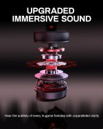 acer Wireless Gaming Headset, PS5 Headset with 2.4GHz for Ps5, Ps4, PC, Switch, Bluetooth 5.3 + 100Hrs Gaming Headphones with Noise Canceling Mic for Laptop, Mobile, Mac, 50mm Drivers (Orange) - Image 3