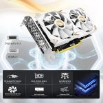 RX 580 8GB Graphics Card, 2048SP,GDDR5,256 Bit Graphics Card for Gaming PC,PCIE 3.0,Twin Freeze Fans Computer Video Card with HDMI/DP/Ports - Image 4
