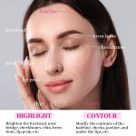 10-Colors Highlighter and Contour Kit: 2 In 1 Face Highlighter Contour Makeup Kit - Buildable Contour Powder Palette - Waterproof Long-Lasting Highlighter Palette - Image 4