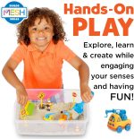 Creativity for Kids Sensory Bin: Construction Zone Playset - Preschool Learning Activities, Excavator Toys for Boys Ages 3-5+, Outdoor Toys and Gifts for Kids - Image 4