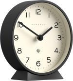 NEWGATE® M Mantel Echo Desk Clock | Modern Round Design | Black | Easy to Read Numbers | Contemporary Style for Desk, Table, Shelf or Bedside - Image 3