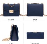 Dasein Women Small Crossbody Bag Designer Evening Bag Clutch Purse Handbag for Wedding/Prom/Party with Double Chain Strap - Image 4